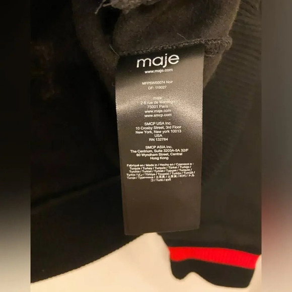 Maje Sequin Embellished Paradise Paris Button Down Jacket Size Small - Picture 7 of 9